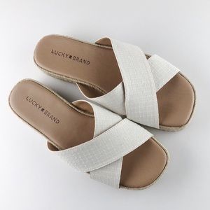 Lucky Brand Gayte Espadrille Platform Sandal Sz 8M